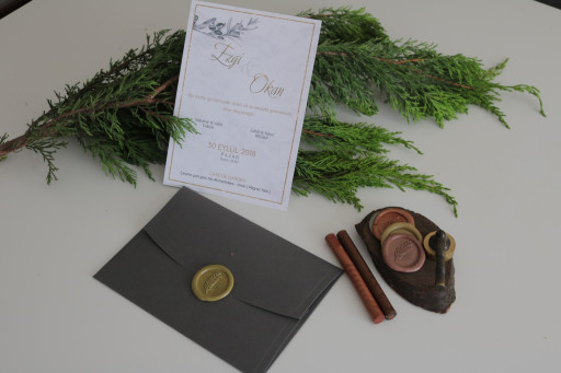 Zeytin Dalı Mühürlü Davetiye