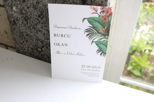 Minimalist Mühürlü Davetiye