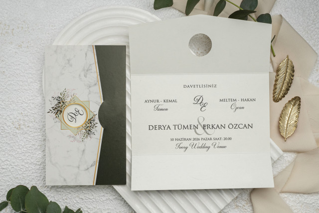 Yuvarlak Pencereli Davetiye