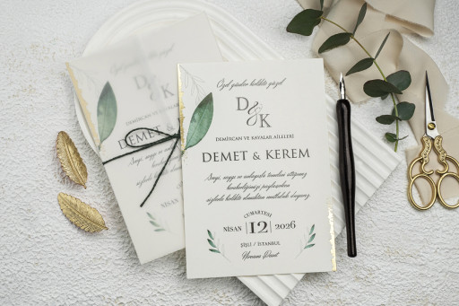 Botanik Vellum Davetiye