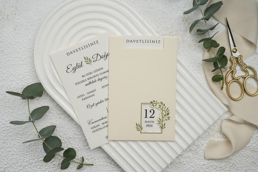 Klasik Düğün Davetiye