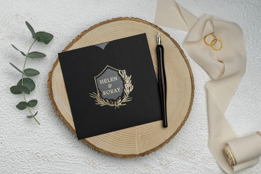 Şeffaf Gold Tasarım Davetiye