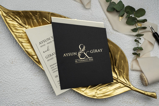 Zarafet Siyah Davetiye