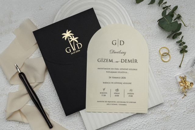 Modern Zarafet Davetiye