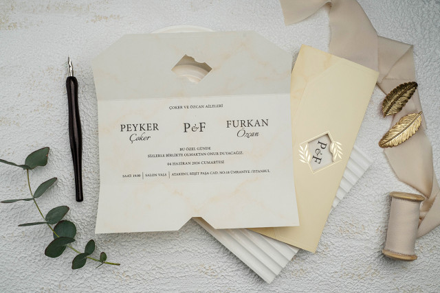 Klasik Mermer Davetiye